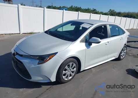 2025 Toyota Corolla Le from USA, damaged, VIN 5YFB4MDE6SP257912